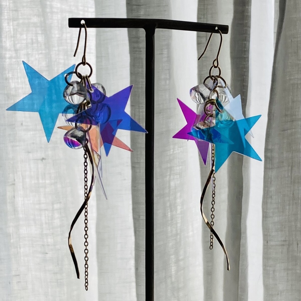 夜の魔術部 流星群 ピアス イヤリング