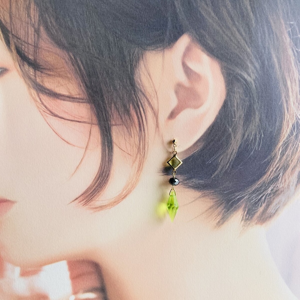 再販 送料込み ツイステ ディアソムニア マレウス ピアス イヤリング