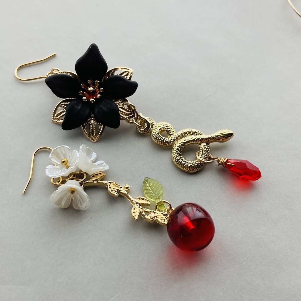 夜の魔術部 エデンの園 禁断のリンゴと蛇の話 ピアス イヤリング