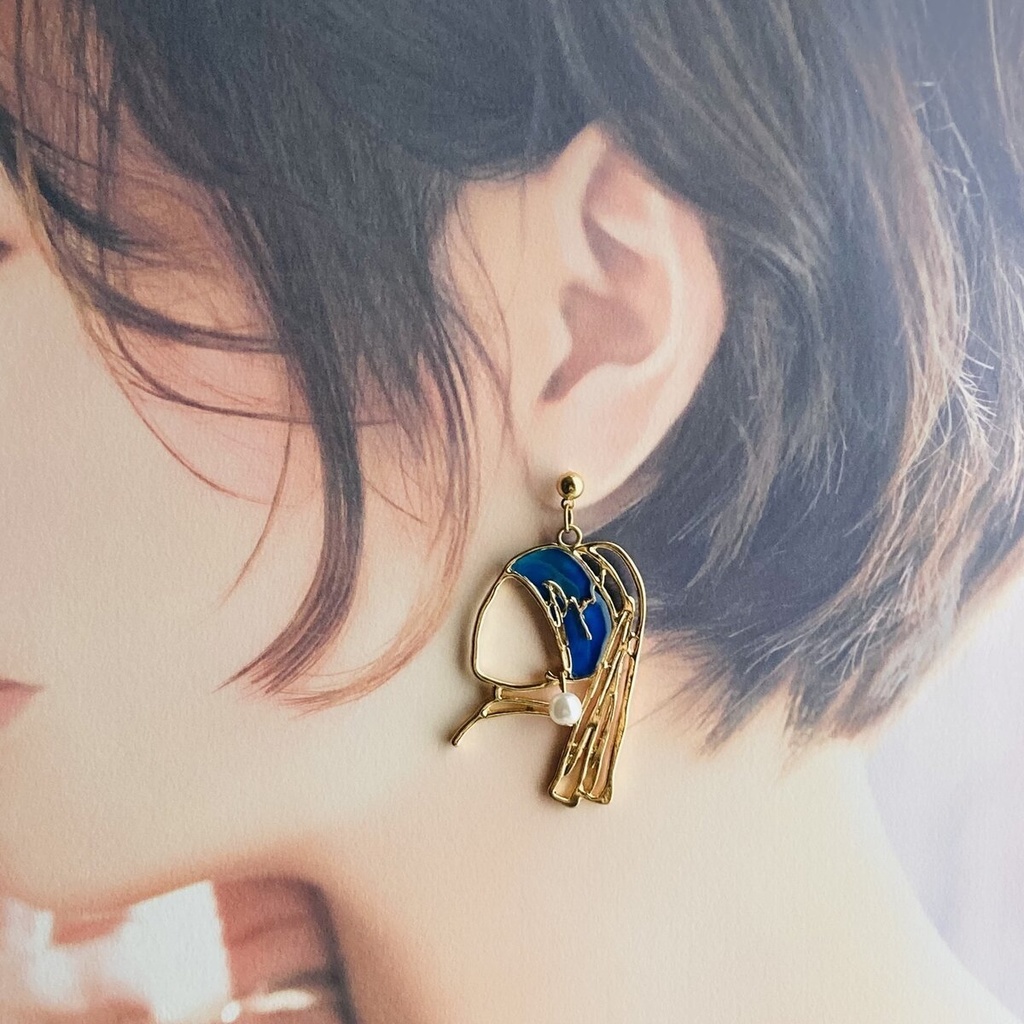 イロアソビ 真珠の耳飾りをつけた少女 ピアス イヤリング