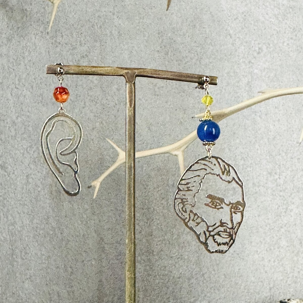 絵画シリーズ ゴッホと耳 のピアス イヤリング