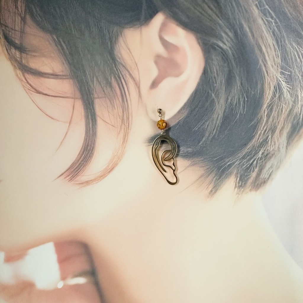 絵画シリーズ ゴッホと耳 のピアス イヤリング