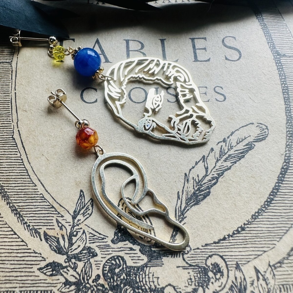 絵画シリーズ ゴッホと耳 のピアス イヤリング