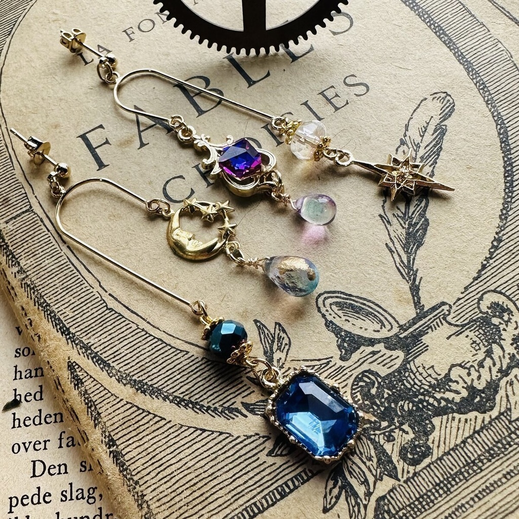 夜の魔術部 星屑モビール ピアス イヤリング