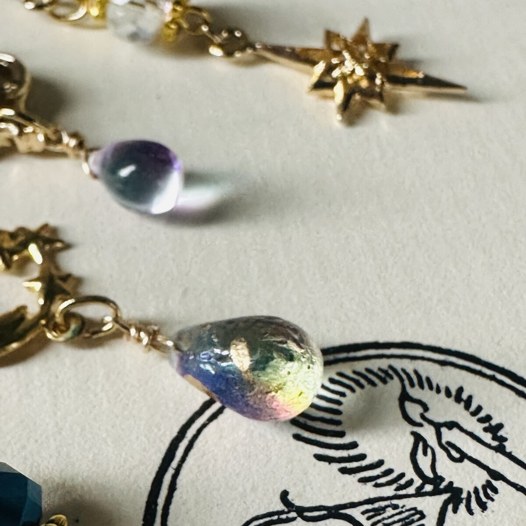 夜の魔術部 星屑モビール ピアス イヤリング