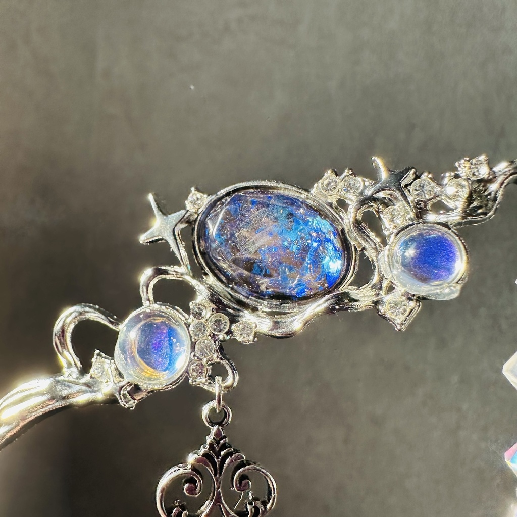 送料込み 夜の魔術部 天体観測 惑星 オリジナルカボション かんざし