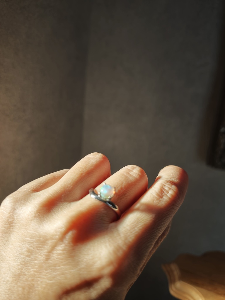 送料込み オパール リング 指輪 silver925