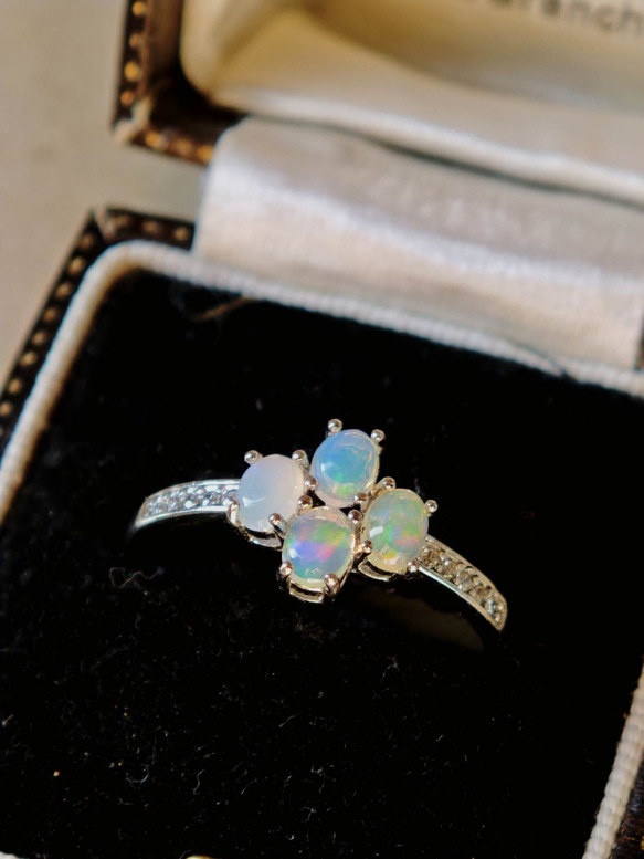 送料込み オパール リング 指輪 silver925