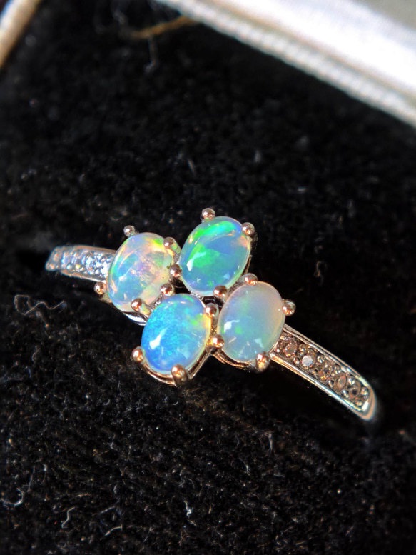 送料込み　オパール　リング　指輪　silver925
