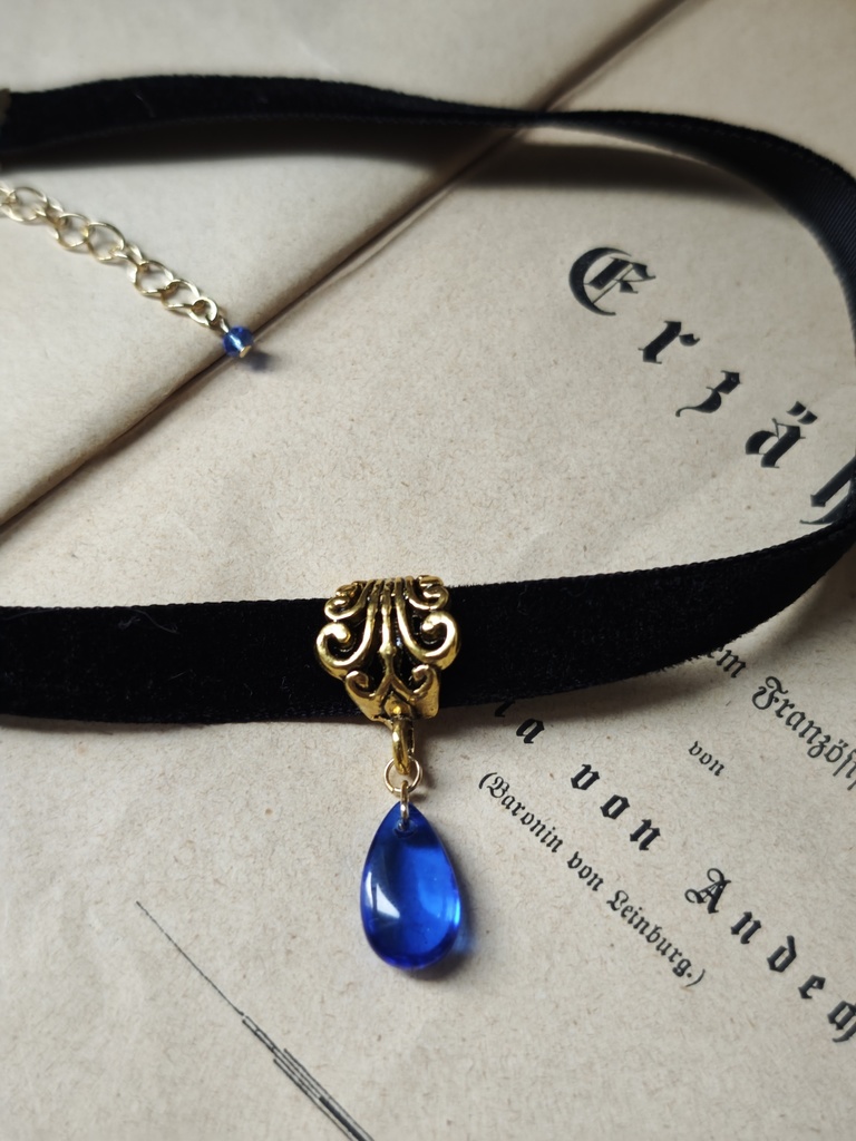 イロアソビ 5色から選べます 必ず備考欄に記載ください ドロップ しずく チョーカー