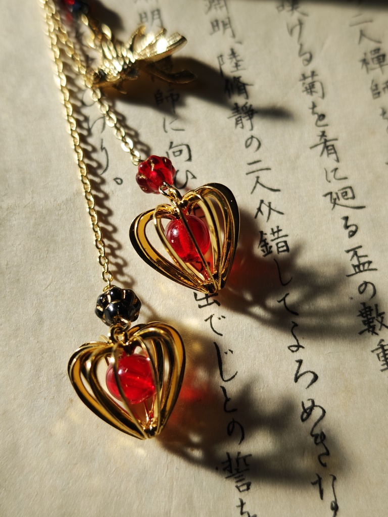 送料込み 金魚 鬼灯 簪