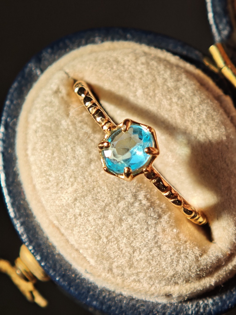 送料込 美しい空色 アパタイト リング 指輪 silver925 MCB