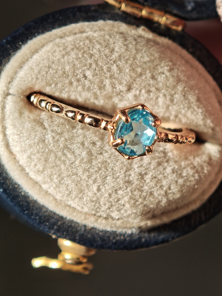 送料込 美しい空色 アパタイト リング 指輪 silver925 MCB