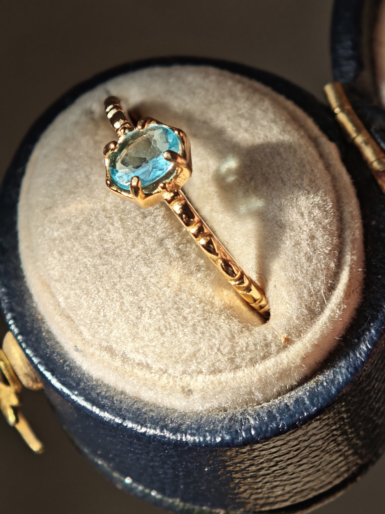 送料込 美しい空色 アパタイト リング 指輪 silver925 MCB