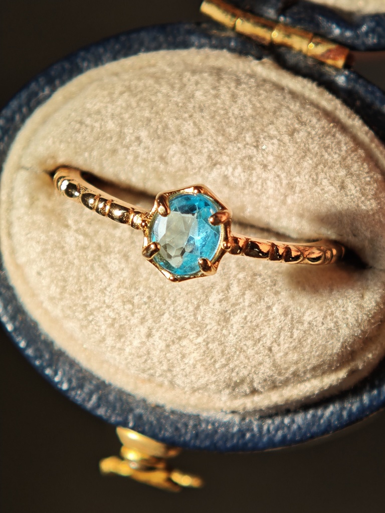 送料込 美しい空色 アパタイト リング 指輪 silver925 MCB