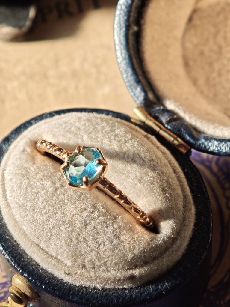 送料込 美しい空色 アパタイト リング 指輪 silver925 MCB