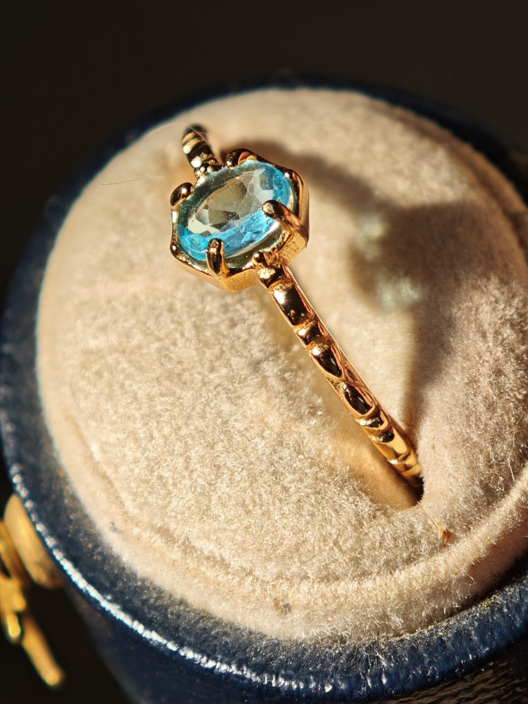 送料込 美しい空色 アパタイト リング 指輪 silver925 MCB