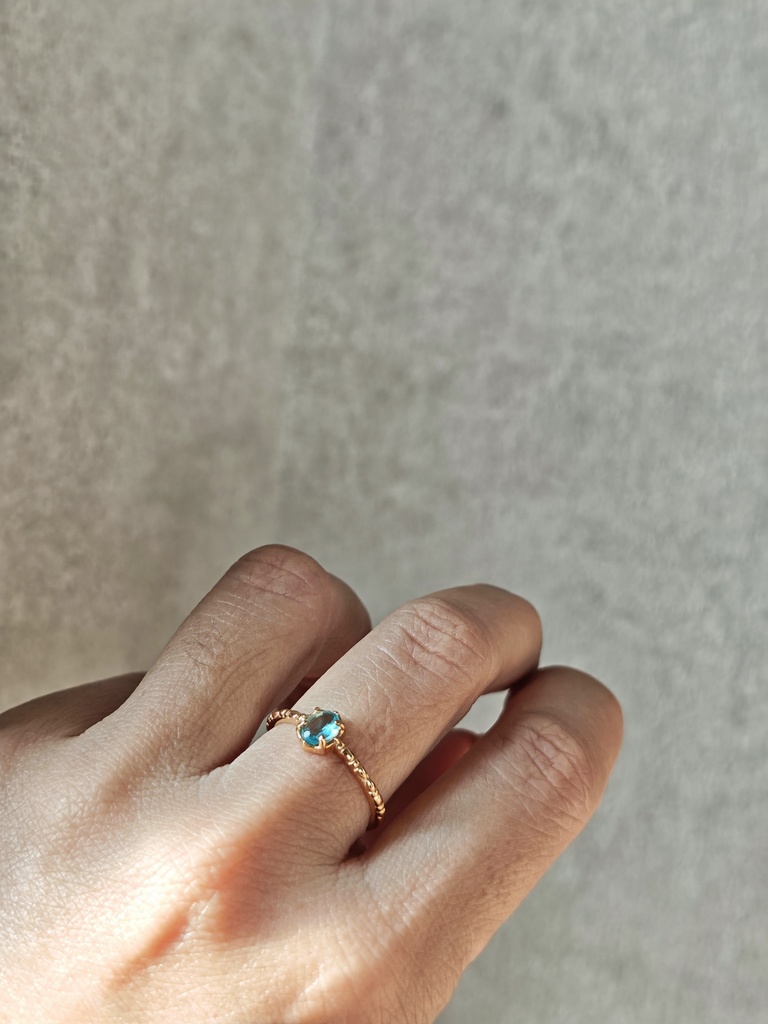 送料込 美しい空色 アパタイト リング 指輪 silver925 MCB