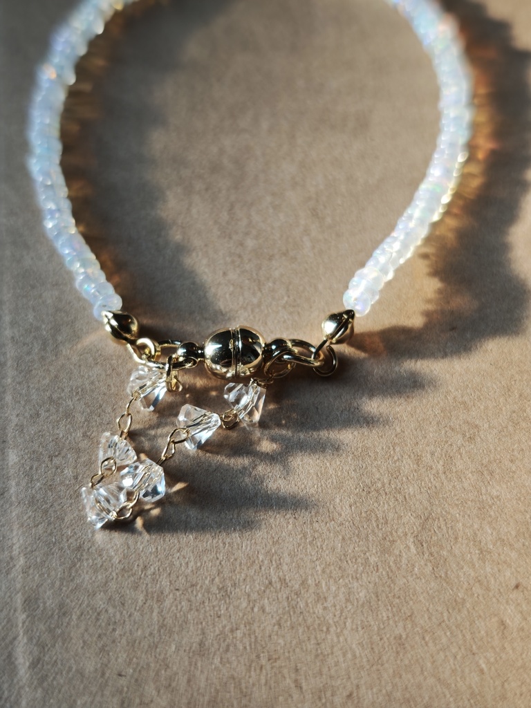 つぶつぶオパール 着脱簡単 マグネット ブレスレット