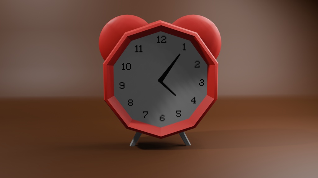 Low poly clock