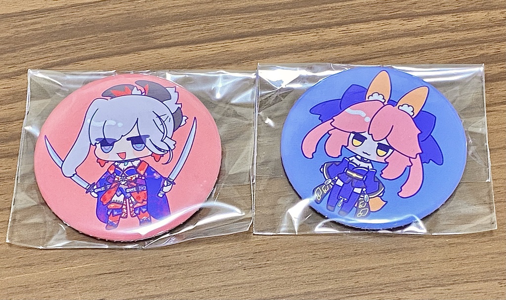 FGO 玉藻の前 宮本武蔵 缶バッジ