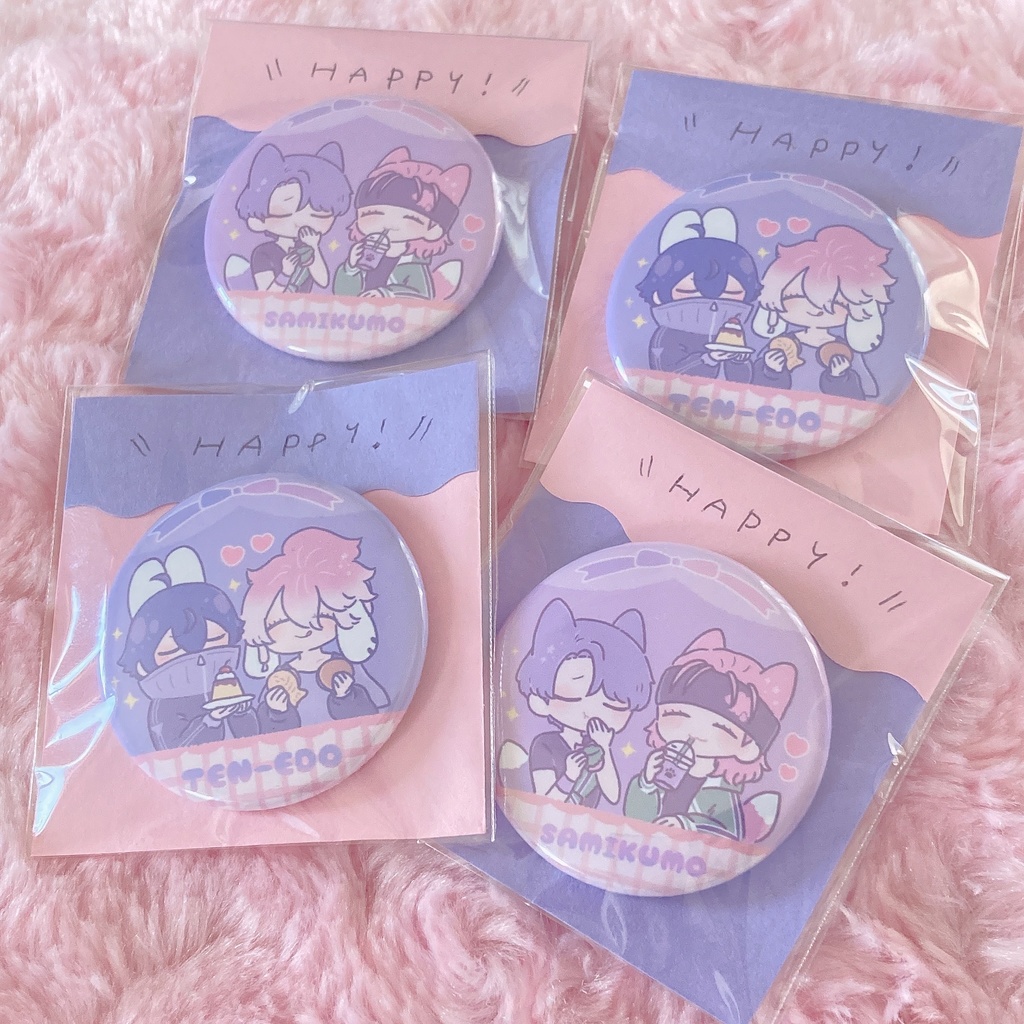 ハッピーおやつタイム缶バッジ