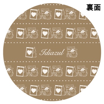 概念💀🐙/金色の丸型メッセージカード&シールのセット