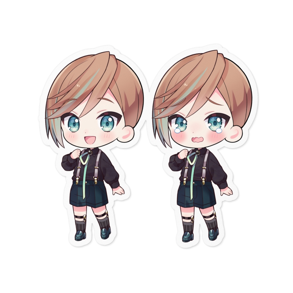 ミニまほろステッカーセット(にっこり・泣き)