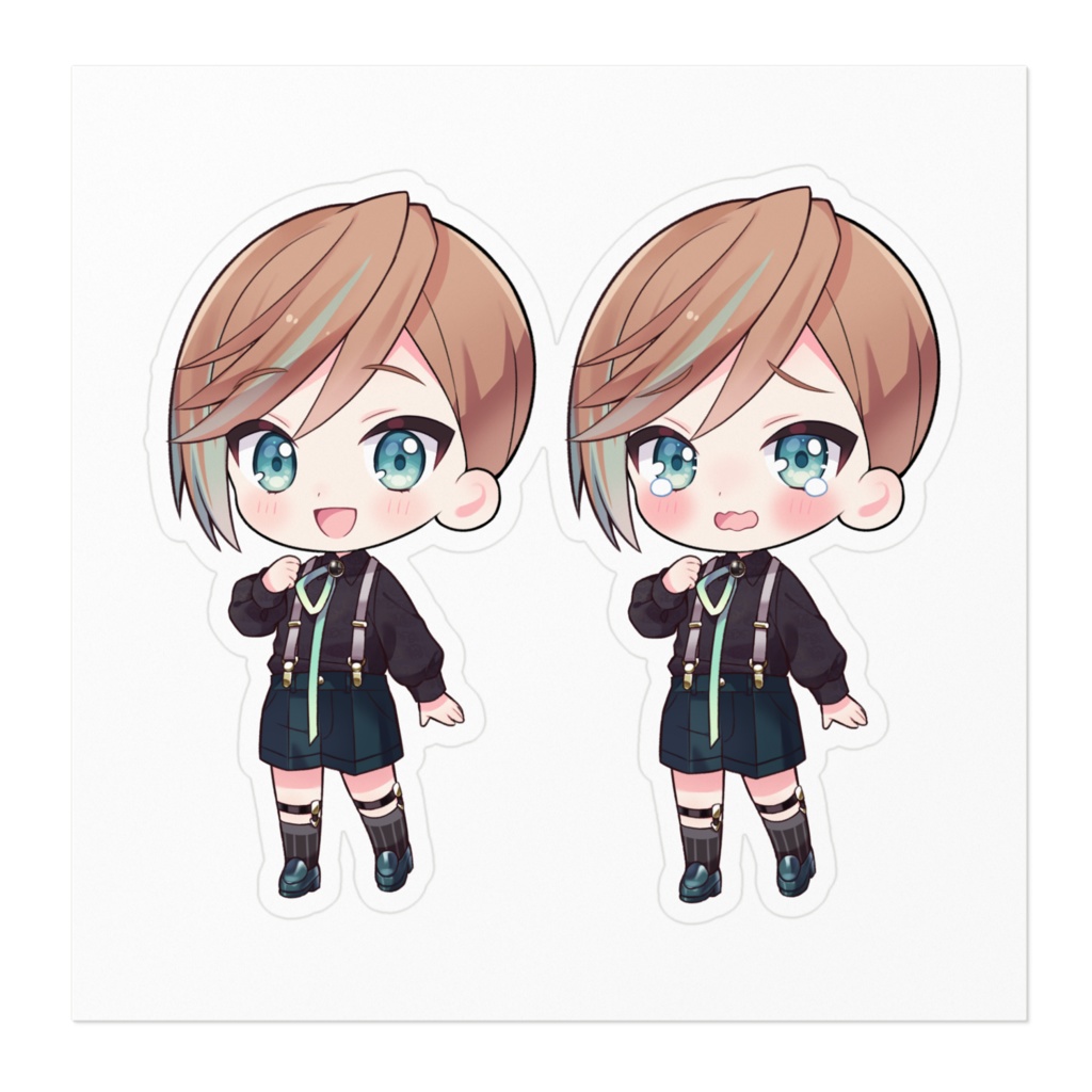 ミニまほろステッカーセット(にっこり・泣き)