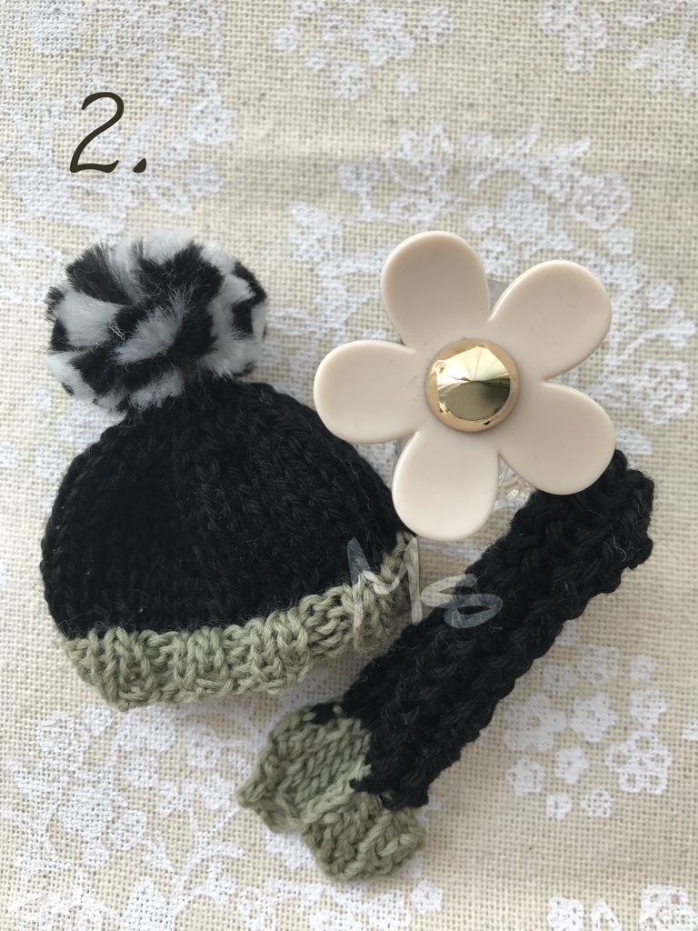 【刀剣乱舞】 イメージカラー ねんどろいど用 ぽんぽん付ニット帽+マフラー セット 髭切 膝丸 にっかり青江