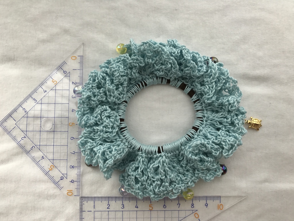 【刀剣乱舞】イメージ 手編み シュシュ 浦島虎徹