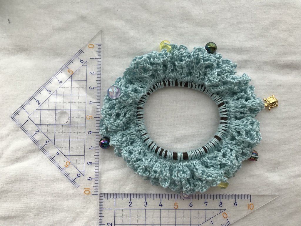 【刀剣乱舞】イメージ 手編み シュシュ 浦島虎徹