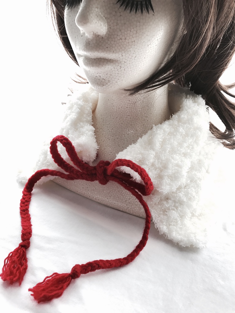 【刀剣乱舞】 イメージ 手編み ティペット 付け襟 今剣