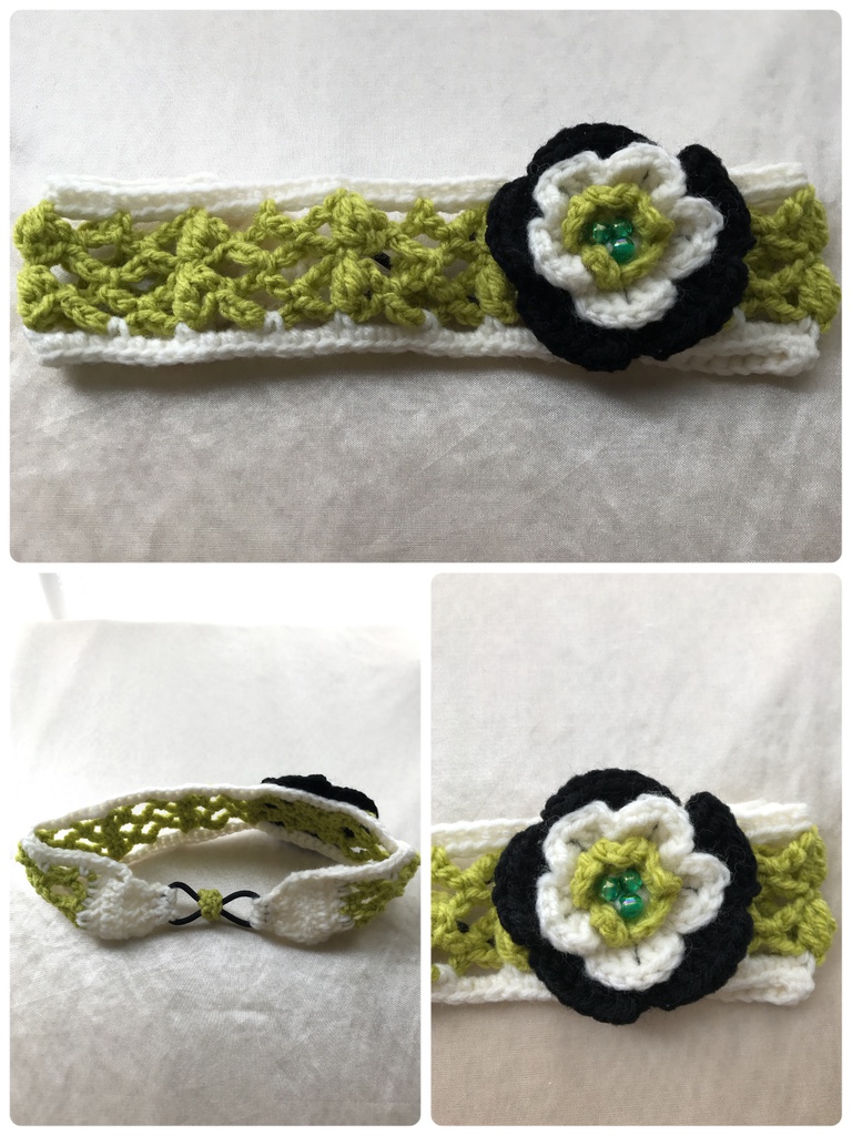 【刀剣乱舞】 イメージ 手編み カチューシャ カチューム ヘアバンド 刀ミュメンバー 三条組 三日月宗近 小狐丸 石切丸 今剣 岩融