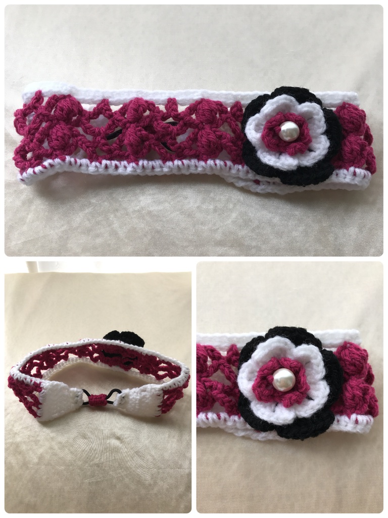 【刀剣乱舞】 イメージ 手編み カチューシャ カチューム ヘアバンド 刀ミュメンバー 三条組 三日月宗近 小狐丸 石切丸 今剣 岩融