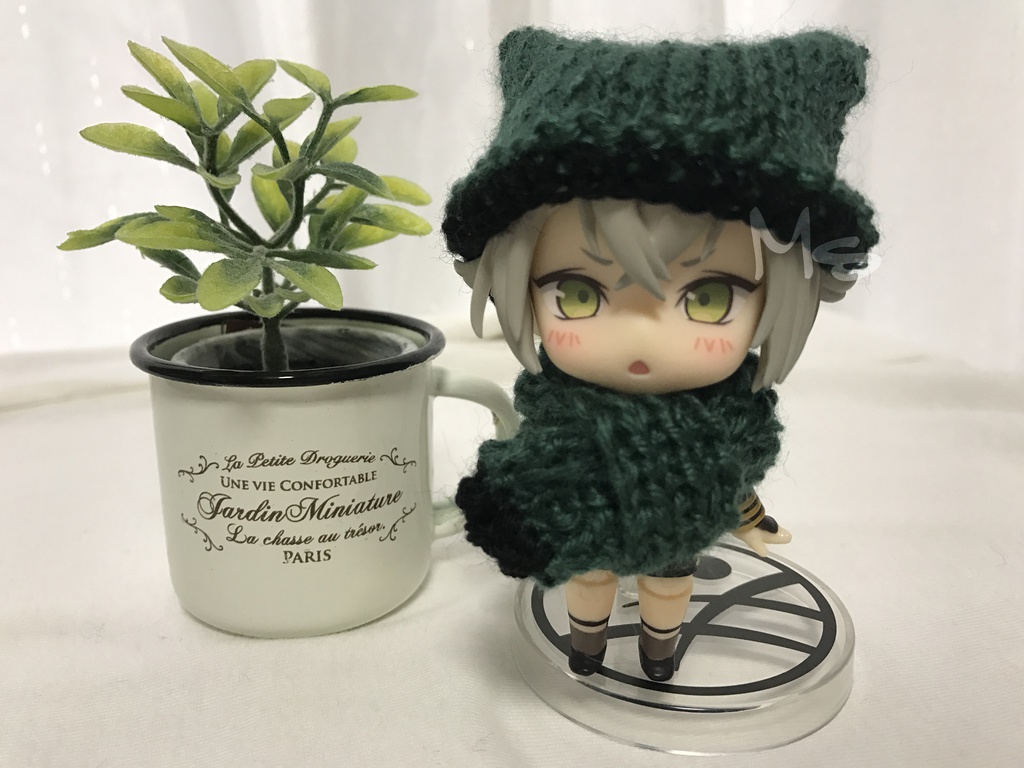 【刀剣乱舞】 イメージカラー ねんどろいど用 ネコ耳帽子+マフラー セット 三日月宗近 小狐丸 一期一振 鶴丸国永 加州清光 薬研藤四郎 蛍丸 燭台切光忠 大倶利伽羅 へし切長谷部 同田貫正国 物吉貞宗