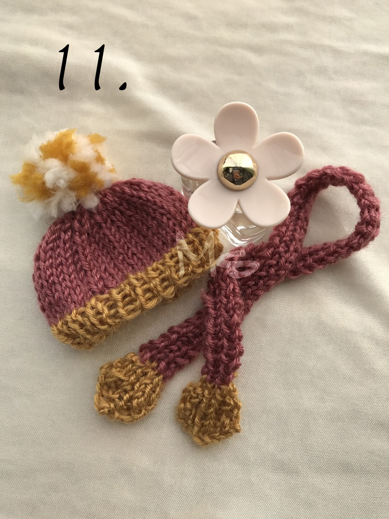 【刀剣乱舞】 イメージカラー ねんどろいど用 ぽんぽん付ニット帽+マフラー セット 三日月宗近 小狐丸 一期一振 鶴丸国永 加州清光 薬研藤四郎 蛍丸 燭台切光忠 大倶利伽羅 へし切長谷部 同田貫正国 物吉貞宗