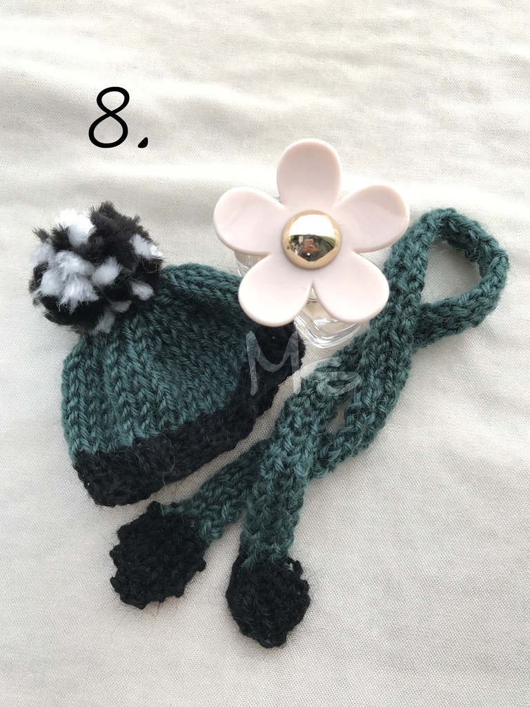 【刀剣乱舞】 イメージカラー ねんどろいど用 ぽんぽん付ニット帽+マフラー セット 三日月宗近 小狐丸 一期一振 鶴丸国永 加州清光 薬研藤四郎 蛍丸 燭台切光忠 大倶利伽羅 へし切長谷部 同田貫正国 物吉貞宗