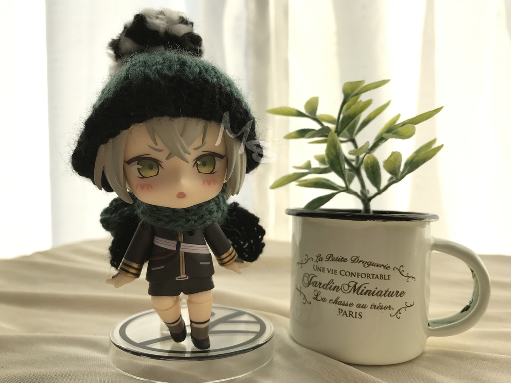 【刀剣乱舞】 イメージカラー ねんどろいど用 ぽんぽん付ニット帽+マフラー セット 三日月宗近 小狐丸 一期一振 鶴丸国永 加州清光 薬研藤四郎 蛍丸 燭台切光忠 大倶利伽羅 へし切長谷部 同田貫正国 物吉貞宗