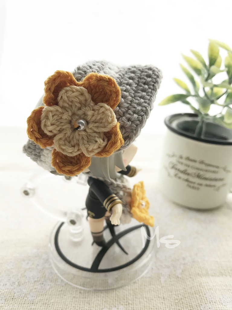 ねんどろいど用 お花付お出かけセット(帽子+鞄)