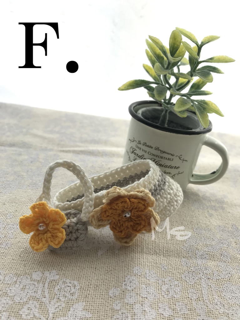 ねんどろいど用 お花付お出かけセット(帽子+鞄)