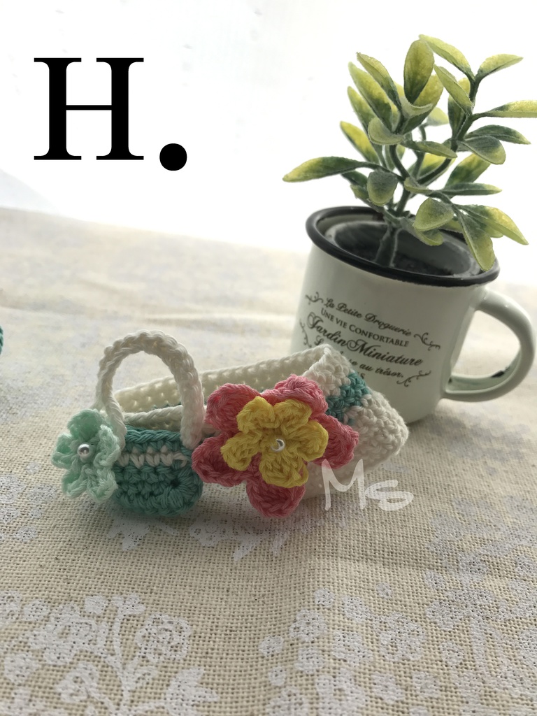 ねんどろいど用 お花付お出かけセット(帽子+鞄)