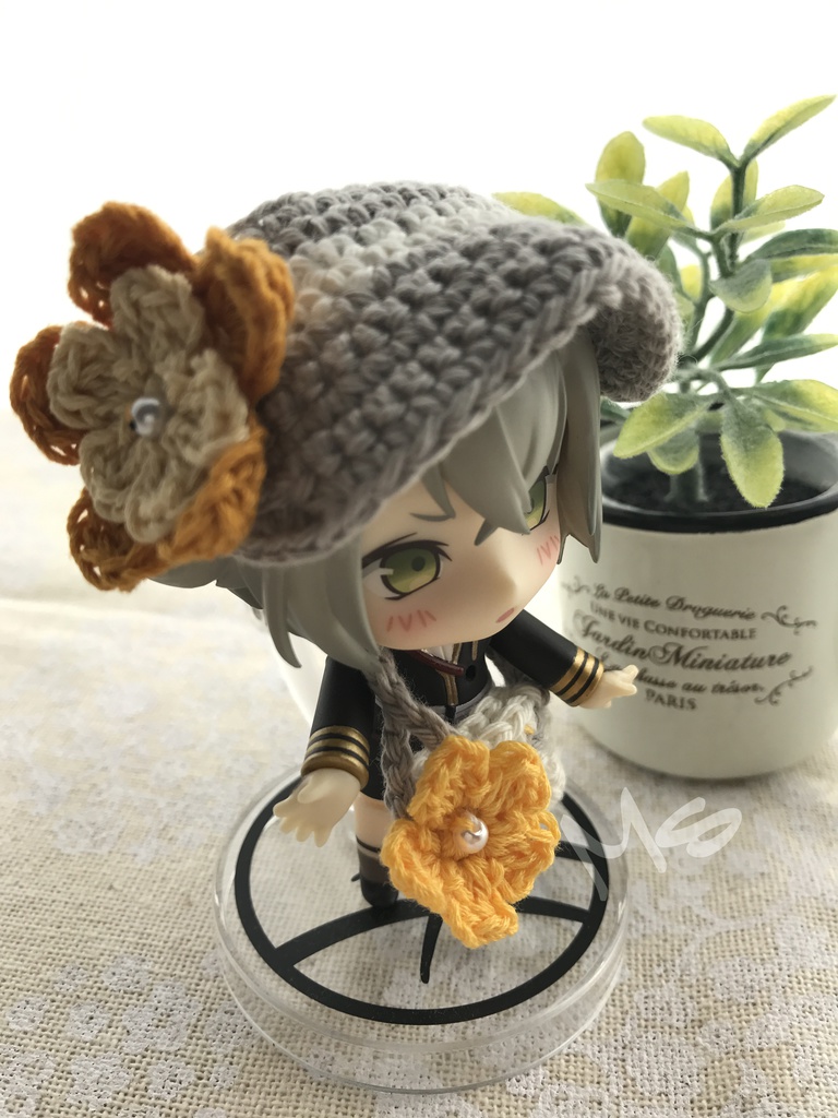 ねんどろいど用 お花付お出かけセット(帽子+鞄)