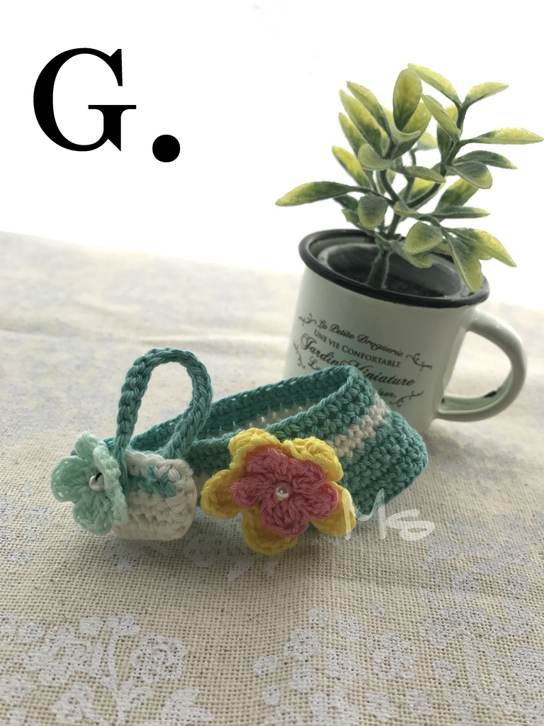 ねんどろいど用 お花付お出かけセット(帽子+鞄)