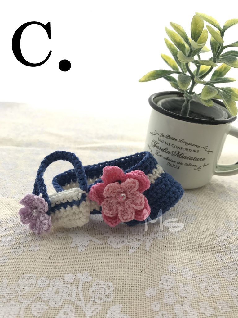 ねんどろいど用 お花付お出かけセット(帽子+鞄)