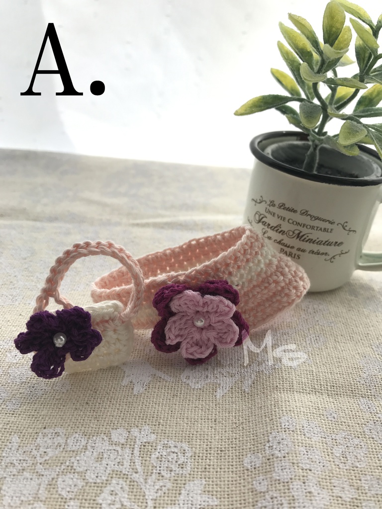 ねんどろいど用 お花付お出かけセット(帽子+鞄)