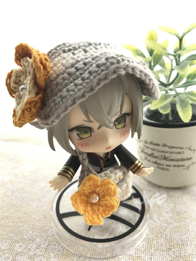 ねんどろいど用 お花付お出かけセット(帽子+鞄)