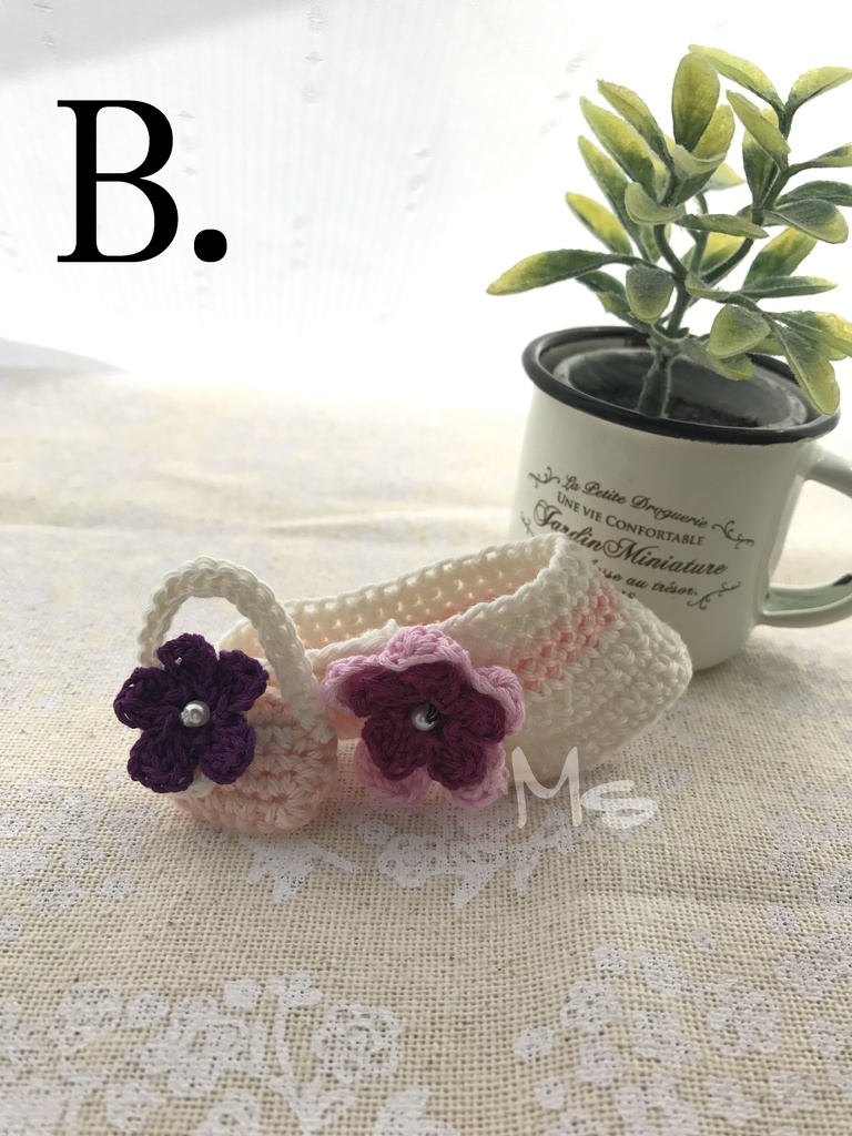 ねんどろいど用 お花付お出かけセット(帽子+鞄)