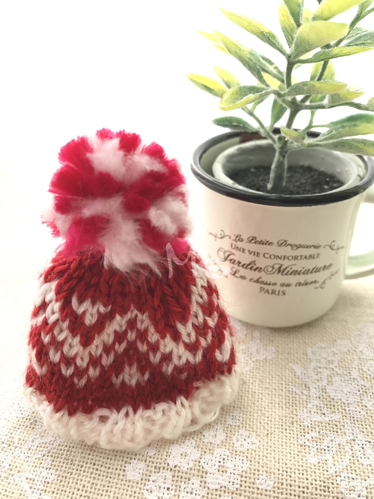 ねんどろいど用 ノルディック柄ぽんぽん 帽子