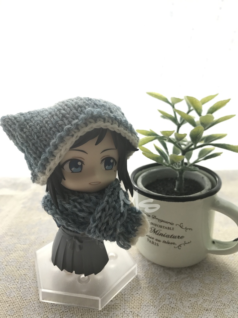 【刀剣乱舞】 イメージカラー ねんどろいど用 ネコ耳帽子+マフラー セット 鶯丸 大包平 和泉守兼定 堀川国広 歌仙兼定 小夜左文字 数珠丸恒次 大和守安定